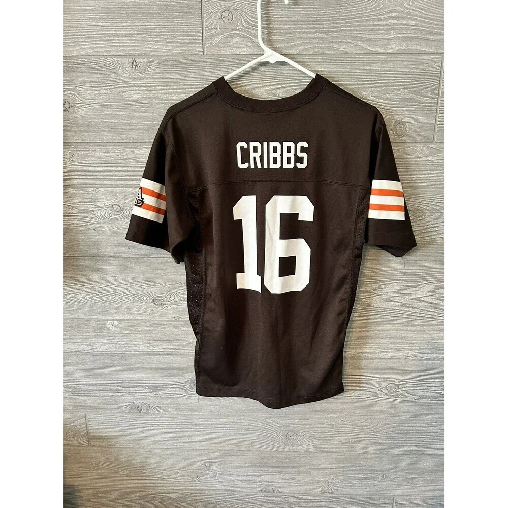 Cleveland Browns #16‎ Cribbs NFL Brown Football Jersey Youth Large 14-16